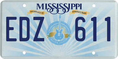 MS license plate EDZ611