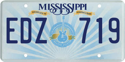 MS license plate EDZ719