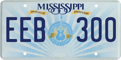 MS license plate EEB300