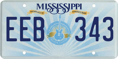 MS license plate EEB343