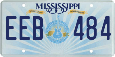 MS license plate EEB484