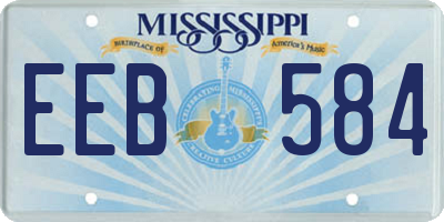 MS license plate EEB584