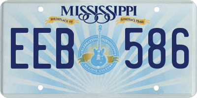 MS license plate EEB586