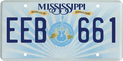 MS license plate EEB661