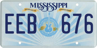 MS license plate EEB676