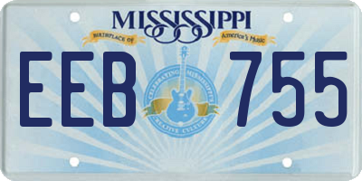 MS license plate EEB755