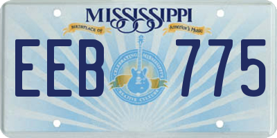 MS license plate EEB775