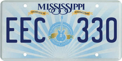 MS license plate EEC330