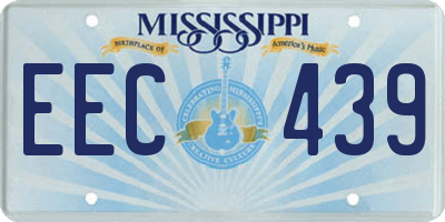 MS license plate EEC439