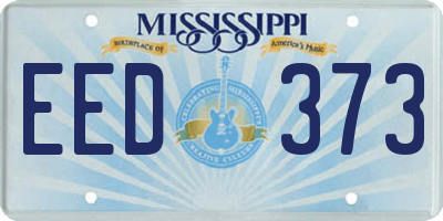 MS license plate EED373