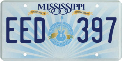 MS license plate EED397