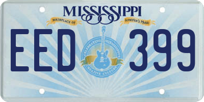 MS license plate EED399