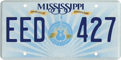 MS license plate EED427