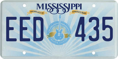 MS license plate EED435