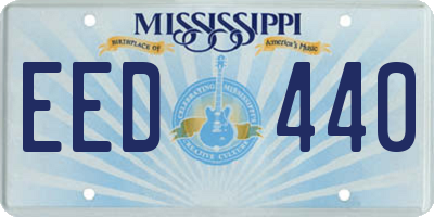 MS license plate EED440