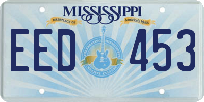 MS license plate EED453