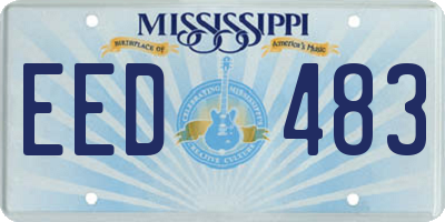 MS license plate EED483