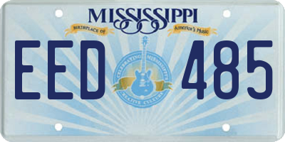 MS license plate EED485