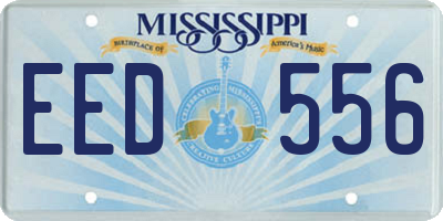 MS license plate EED556