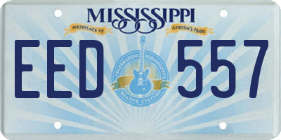 MS license plate EED557