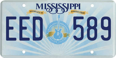MS license plate EED589