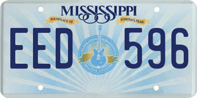 MS license plate EED596