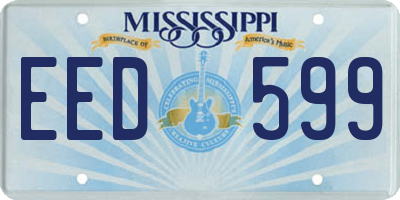 MS license plate EED599