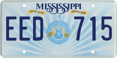 MS license plate EED715