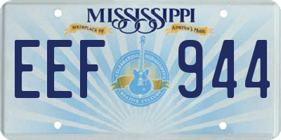 MS license plate EEF944