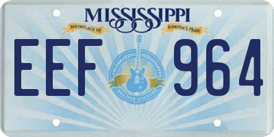 MS license plate EEF964