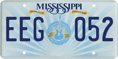 MS license plate EEG052