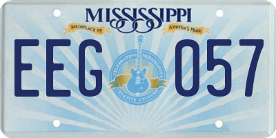MS license plate EEG057