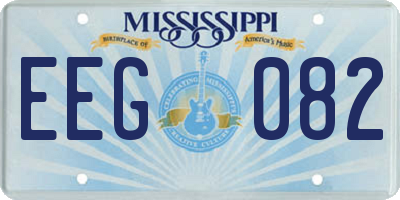 MS license plate EEG082