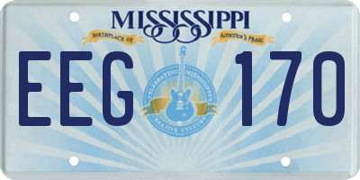 MS license plate EEG170