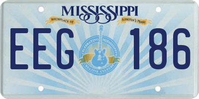 MS license plate EEG186