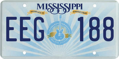 MS license plate EEG188
