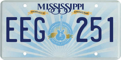 MS license plate EEG251
