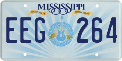 MS license plate EEG264