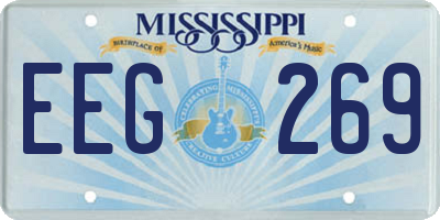 MS license plate EEG269