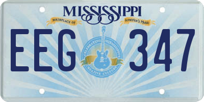 MS license plate EEG347