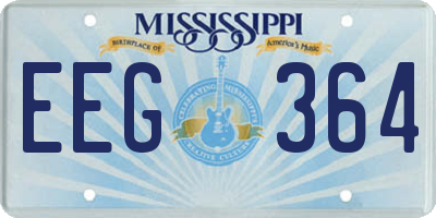 MS license plate EEG364