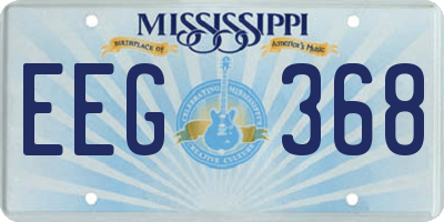 MS license plate EEG368
