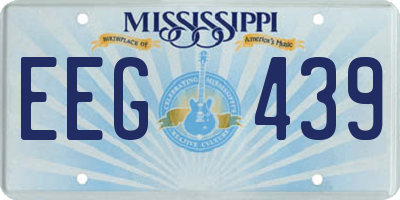 MS license plate EEG439