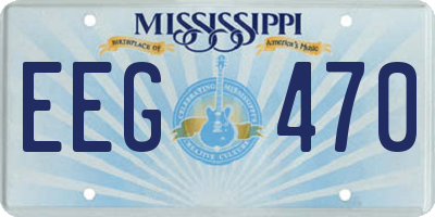 MS license plate EEG470