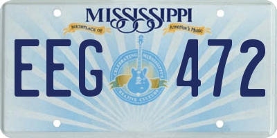 MS license plate EEG472
