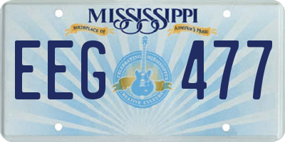 MS license plate EEG477