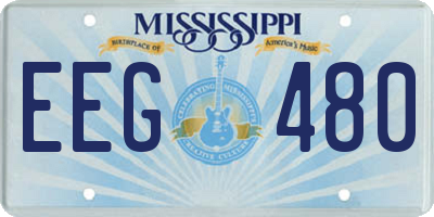 MS license plate EEG480