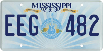 MS license plate EEG482