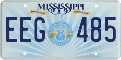 MS license plate EEG485