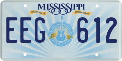 MS license plate EEG612